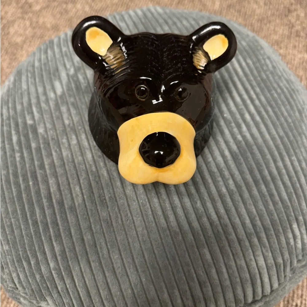 Demdaco Bearfoots Bear CERAMIC  COOKIE JAR New Without Box. - Picture 5 of 5